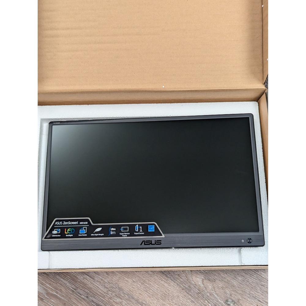 ASUS ZenScreen MB165B 15.6 Inch Portable USB Monitor Ultra Slim LED Backlight
